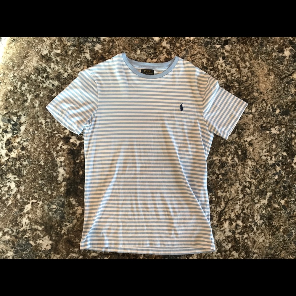 Ralph Lauren Polo T-shirt - blue & white stripes
